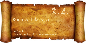 Kuchta Lívia névjegykártya