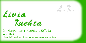livia kuchta business card